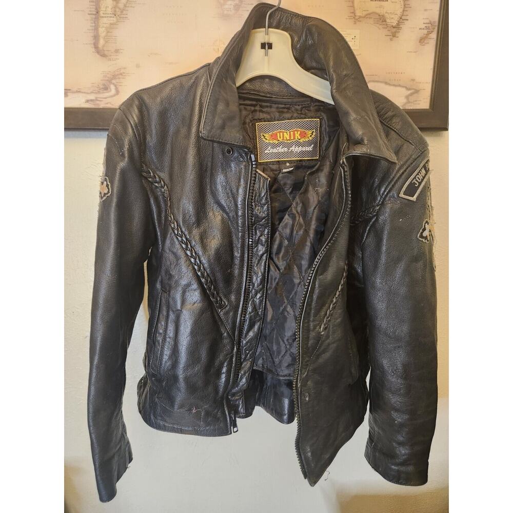 Motorcycle Jacket Women S Black Leather Unik Quilted‎ Lining
